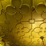 Library ceiling at the Pittock Mansion