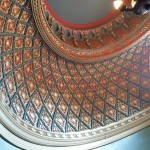 Ornate Moorish style ceiling in the Pittock Mansion Smoking Room