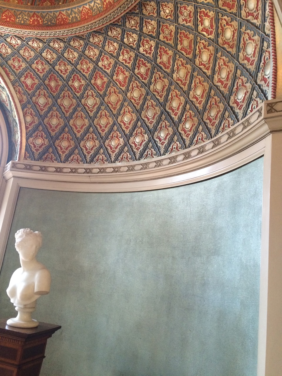 Ornate Moorish style ceiling in the Pittock Mansion Smoking Room