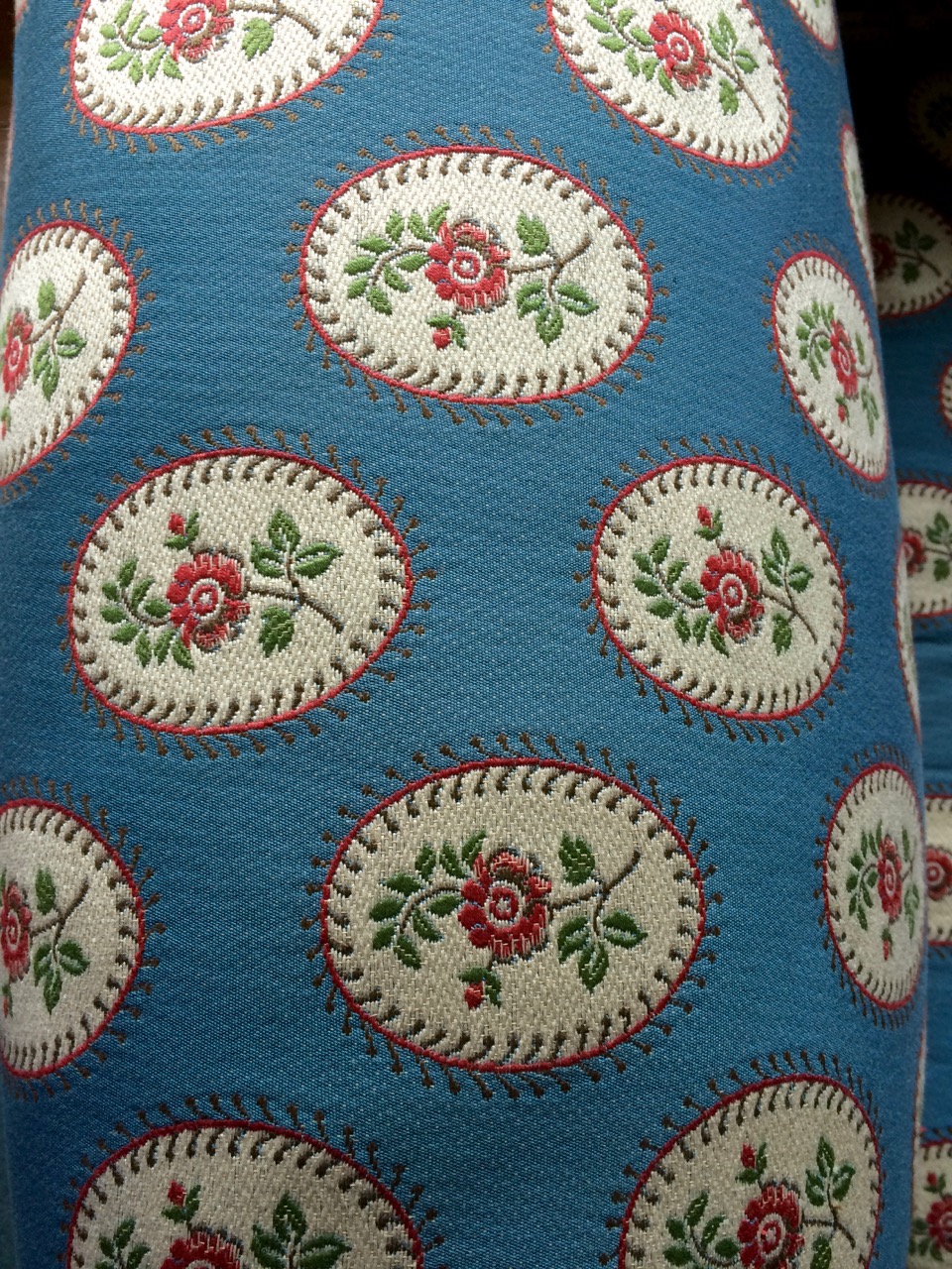 Fainting couch fabric detail