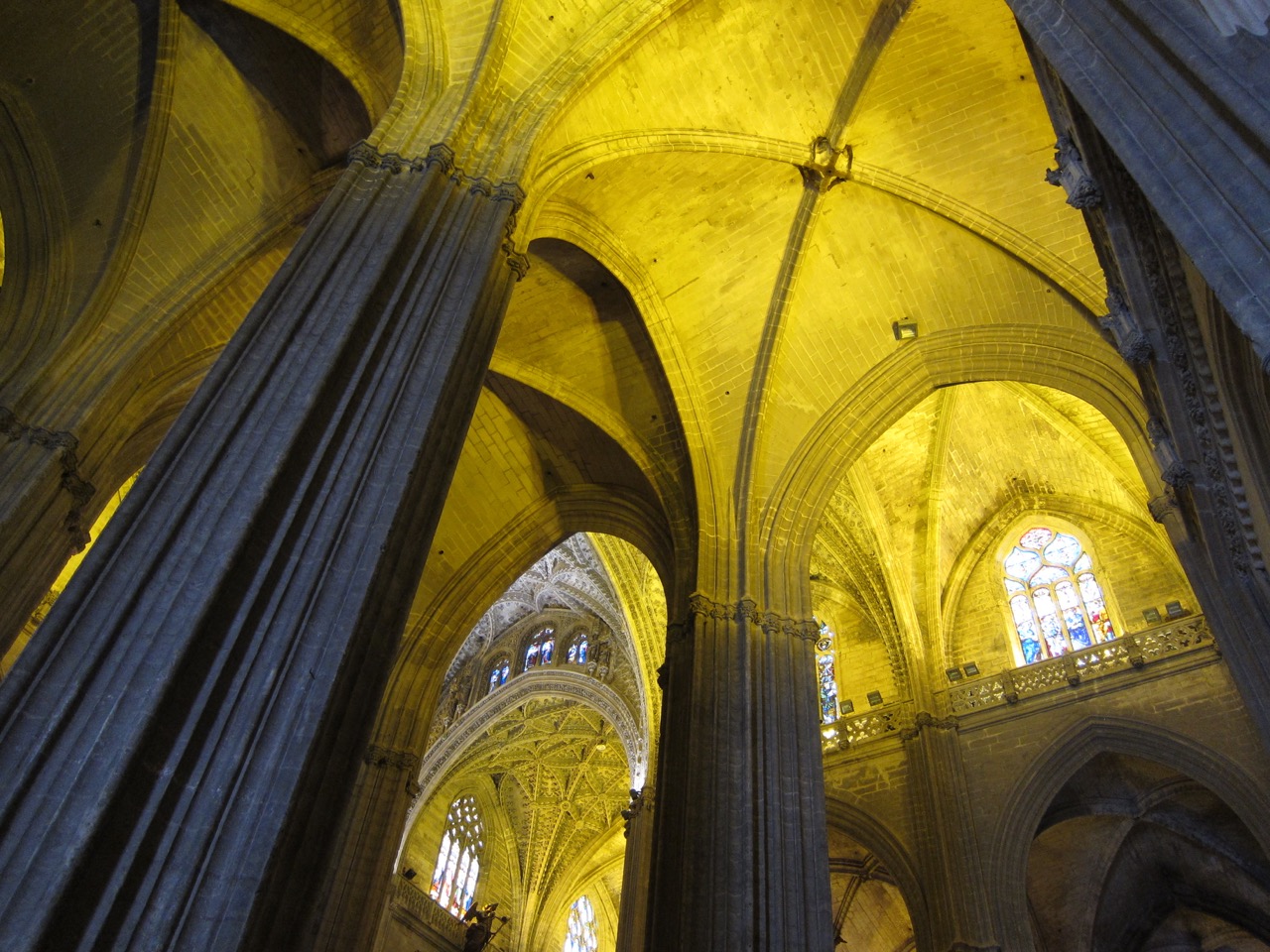 inside Sevilla's Cathedral