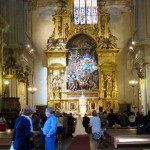 wedding going on inside Sevilla's Cathedral