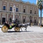 outside Sevilla's Cathedral