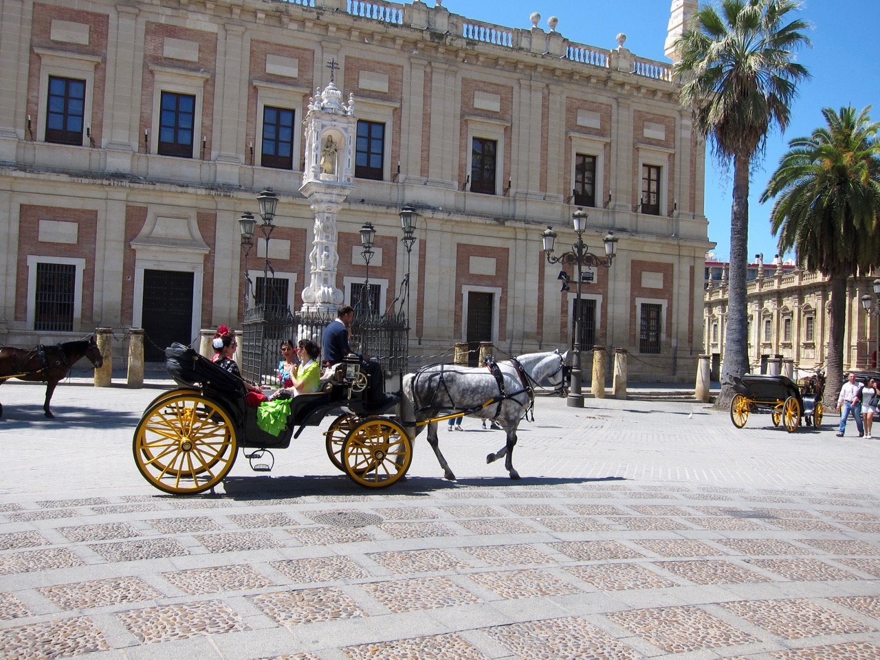 outside Sevilla's Cathedral