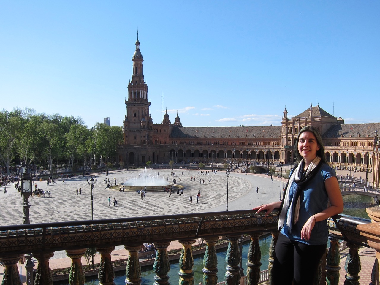 me in Plaza España, Sevilla