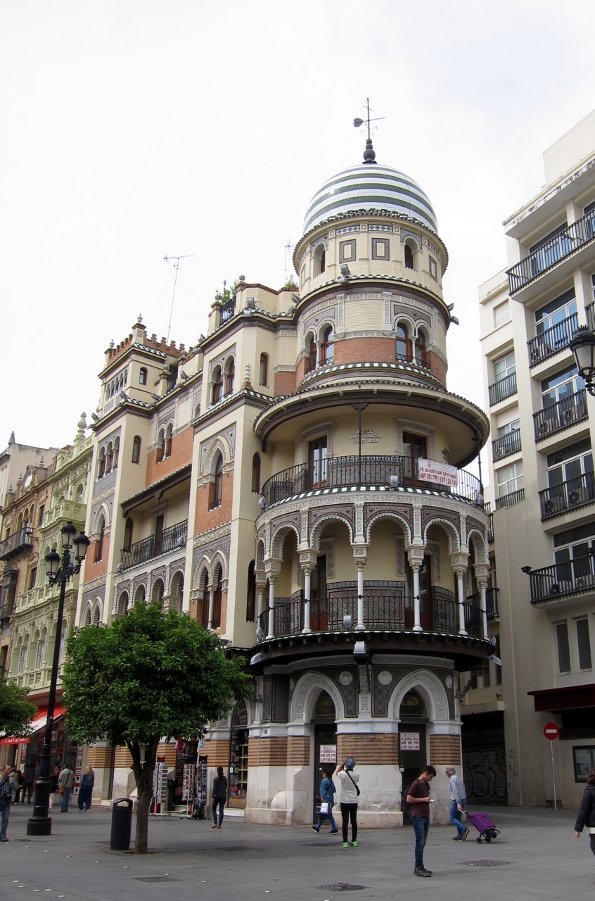 Building with Moorish style decorations