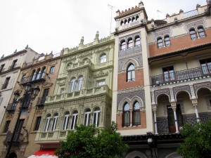 Building with Moorish style decorations