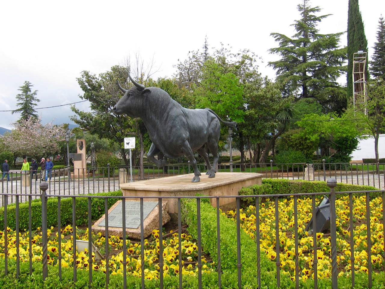 Bull Statue at Ronda's Bullring