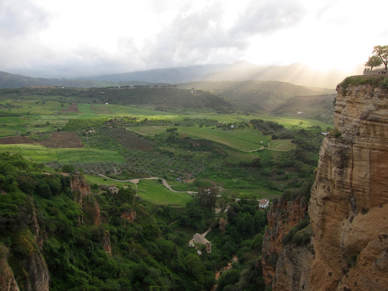 Fairytale Landscape: Sun Over Rolling Hills I