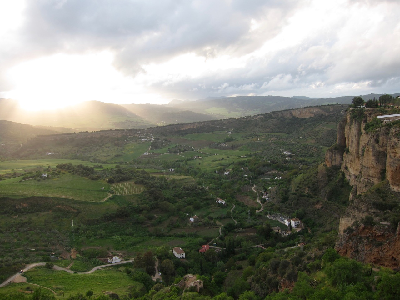 Fairytale Landscape: Sun Over Rolling Hills II