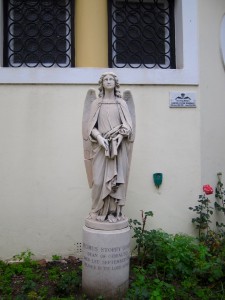 Angel Statue Outside Cathedral of the Holy Trinity (Gibraltar)