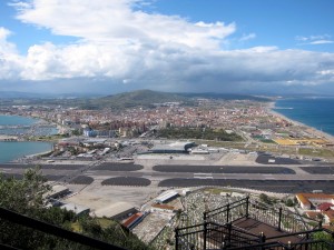 Gibraltar Airport and La Línea de la Concepción