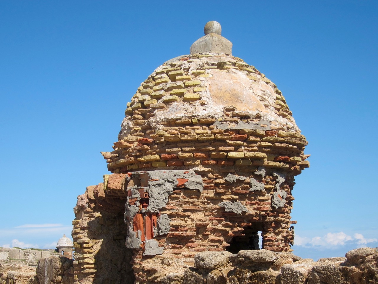 Ruined Watchtower in Castillo de San Sebastián