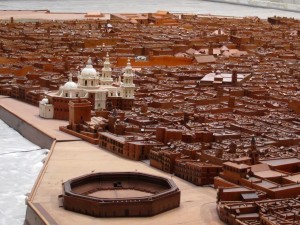 Scale model of Cadiz circa 1812