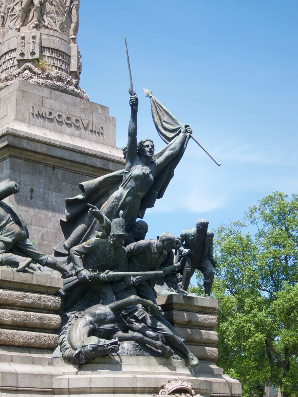 Detail of Monumento aos Heróis da Guerra Peninsular