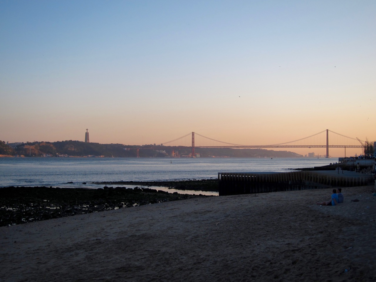 Sunset over Rio Tejo